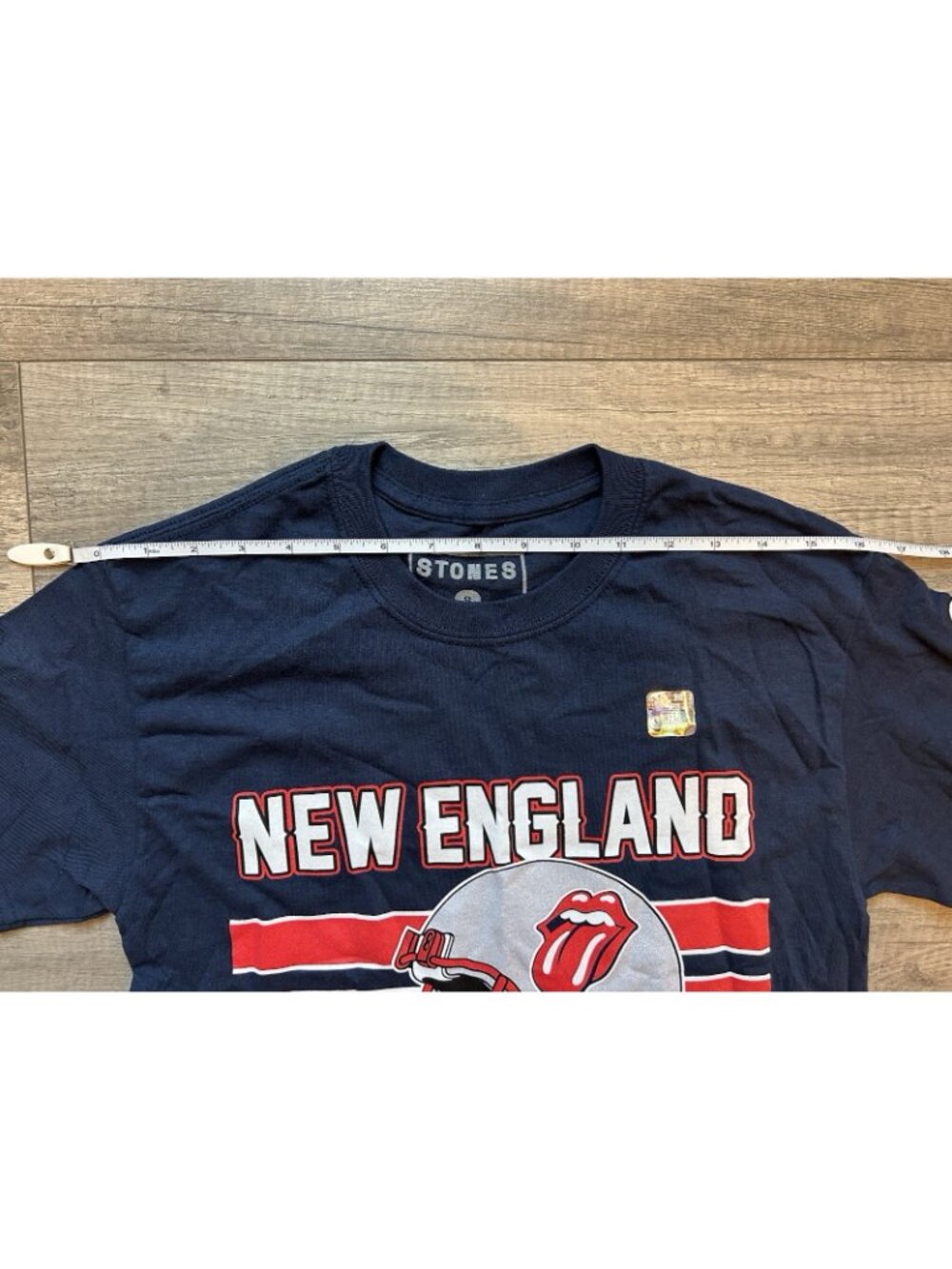 Rolling Stones x New England Patriots 2019 No Filter Tour T-shirt Men’s Sz Small - Picture 8 of 15